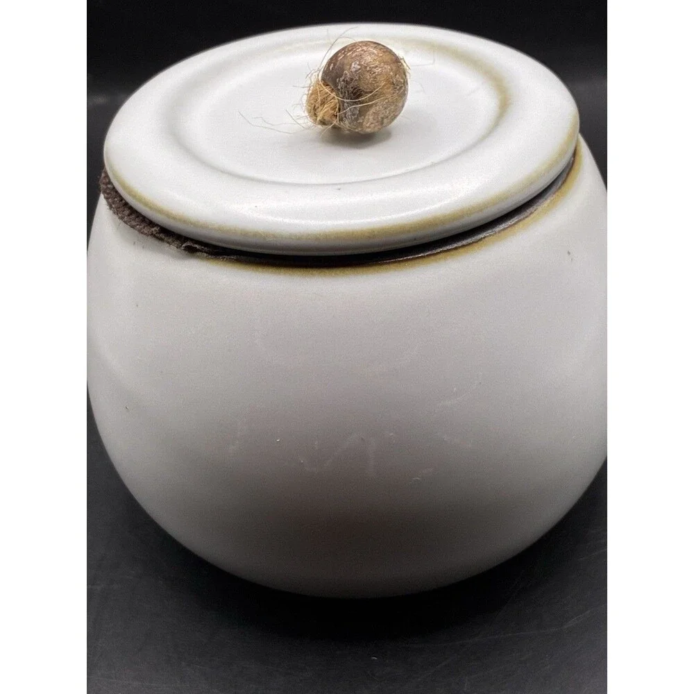 Chinese Style Ceramic Tea Caddy Tea Canister Charming Mountain Scene